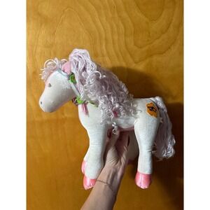 Groovy Girls Pink White Pony Horse Plush Velvet Manhattan 13"